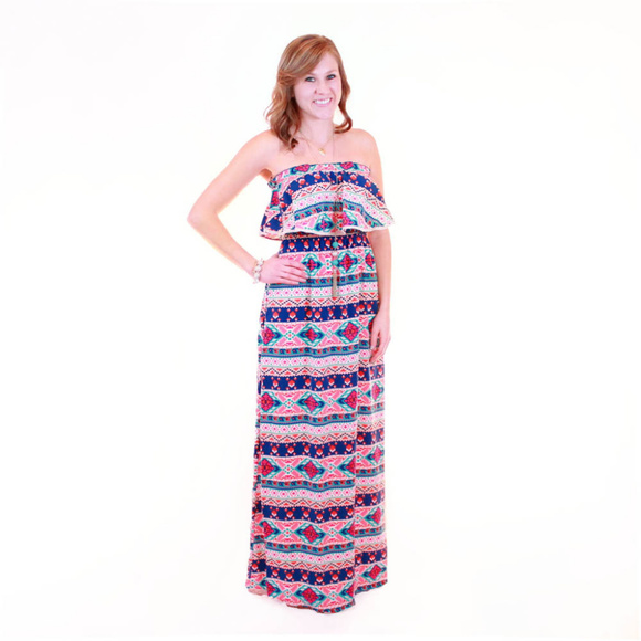 Culture Shock Maxi - Blue — Everly and Ace - Picture 2 of 2